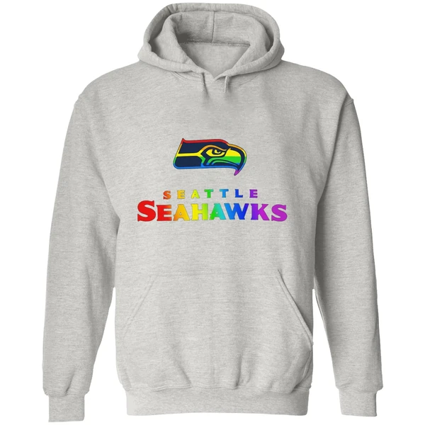 Seattle Seahawks Lgbt Pride Rainbow Hoodie - Image 9