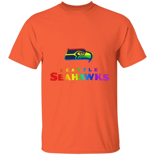 Seattle Seahawks Lgbt Pride Rainbow Shirt - Image 6