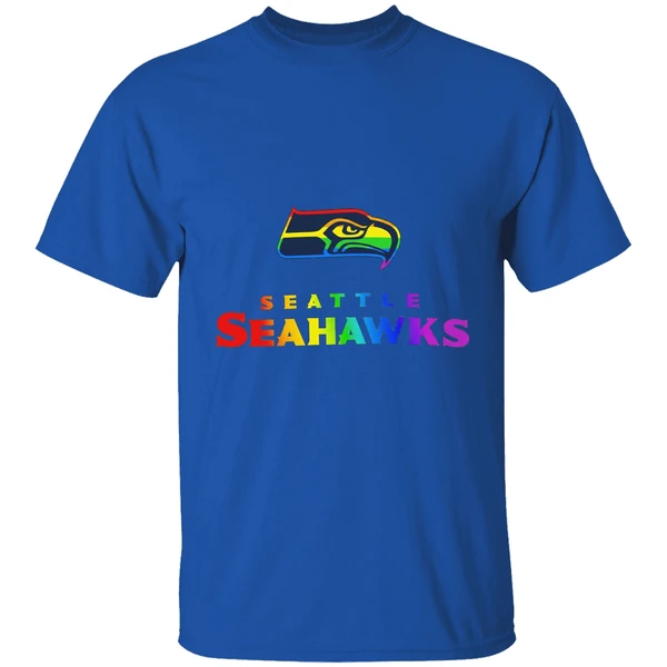 Seattle Seahawks Lgbt Pride Rainbow Shirt - Image 8