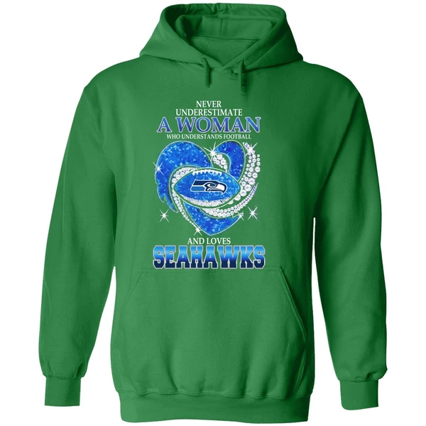 Seattle Seahawks Never Underestimate A Woman Who Understands Football And Loves Hoodie - Image 2