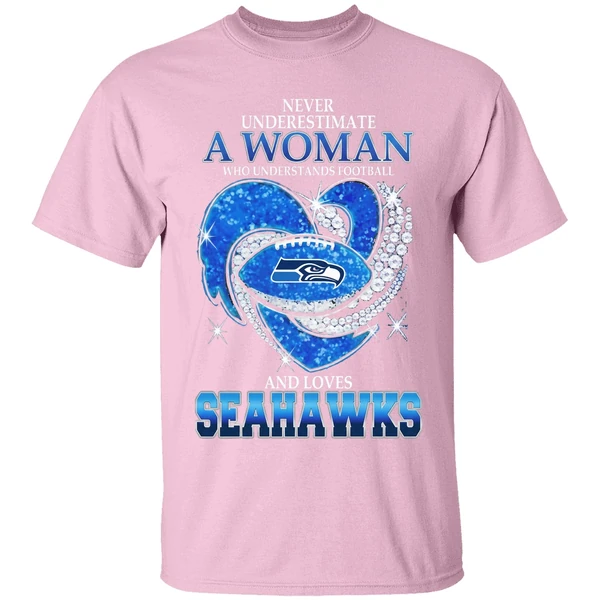 Seattle Seahawks Never Underestimate A Woman Who Understands Football And Loves Shirt - Image 3