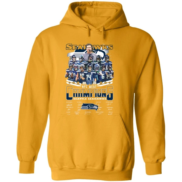 Seattle Seahawks Nfc West Champions 2025 Signature Hoodie