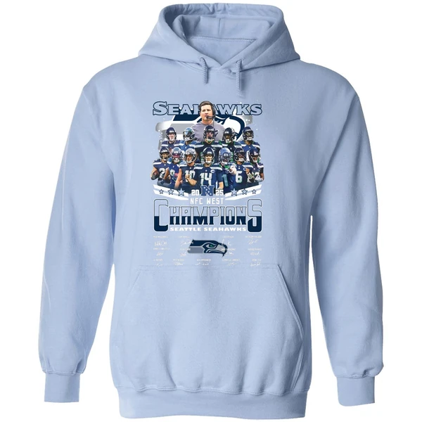 Seattle Seahawks Nfc West Champions 2025 Signature Hoodie - Image 4