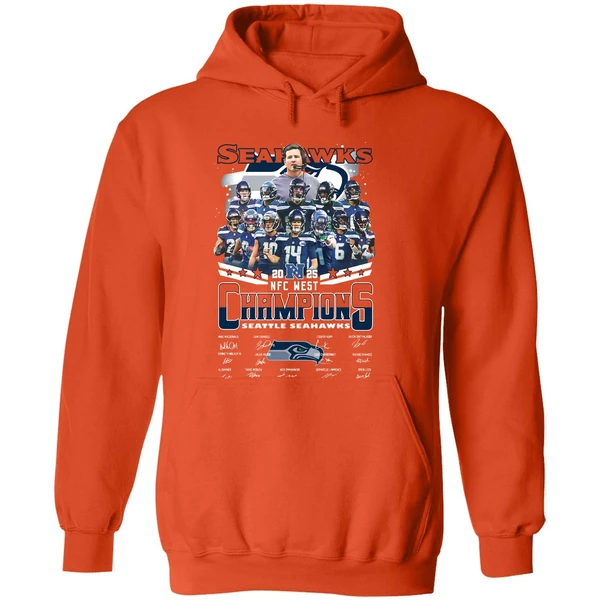 Seattle Seahawks Nfc West Champions 2025 Signature Hoodie - Image 6