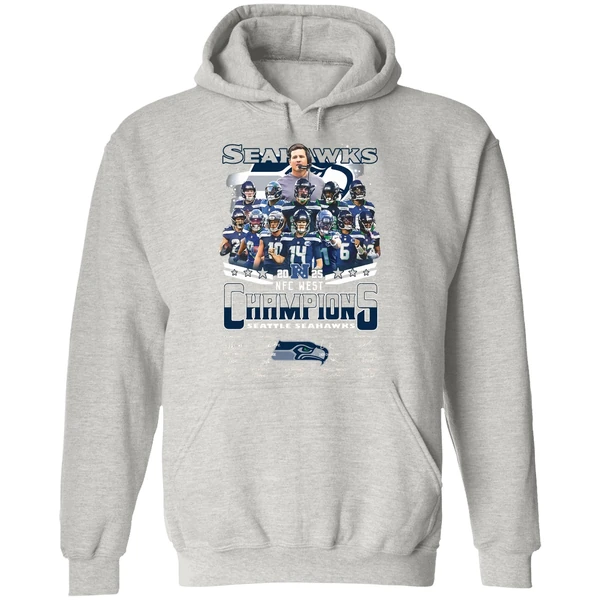 Seattle Seahawks Nfc West Champions 2025 Signature Hoodie - Image 9