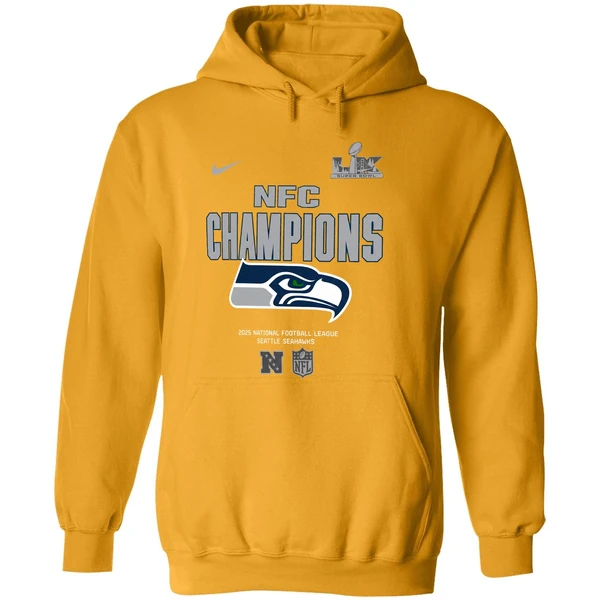 Seattle Seahawks Nike 2025 Nfc Champions Roster Hoodie