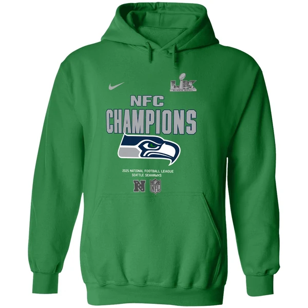 Seattle Seahawks Nike 2025 Nfc Champions Roster Hoodie - Image 2