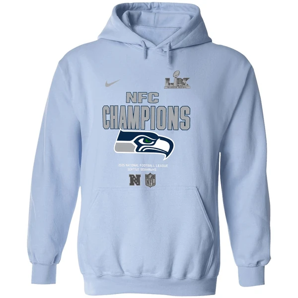 Seattle Seahawks Nike 2025 Nfc Champions Roster Hoodie - Image 4