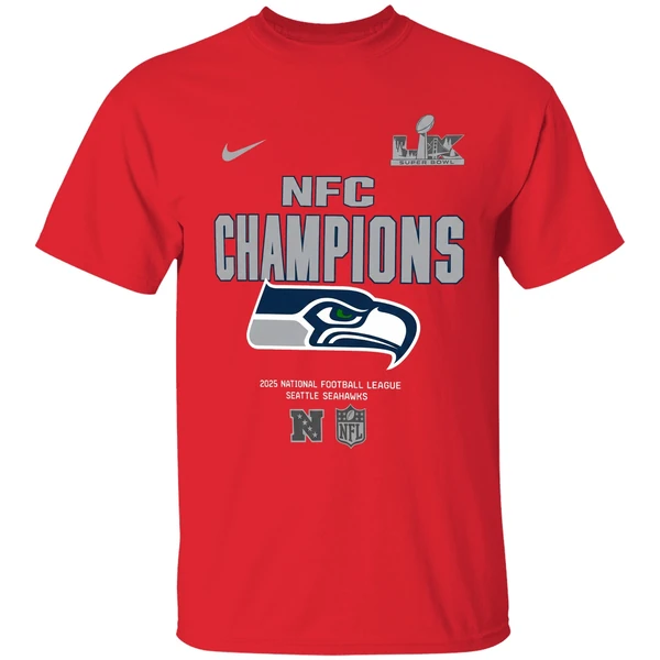 Seattle Seahawks Nike 2025 Nfc Champions Roster Shirt - Image 4