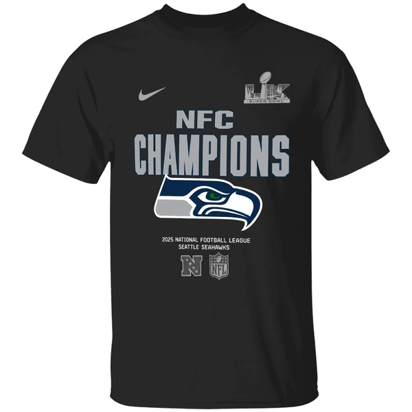 Seattle Seahawks Nike 2025 Nfc Champions Roster Shirt - Image 7