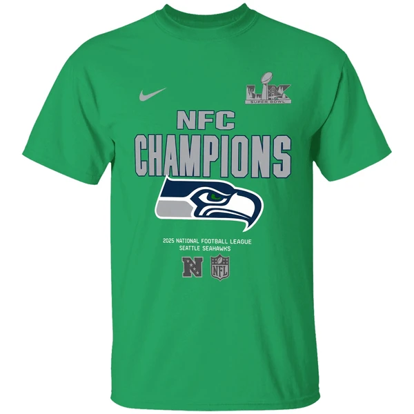 Seattle Seahawks Nike 2025 Nfc Champions Roster Shirt - Image 8