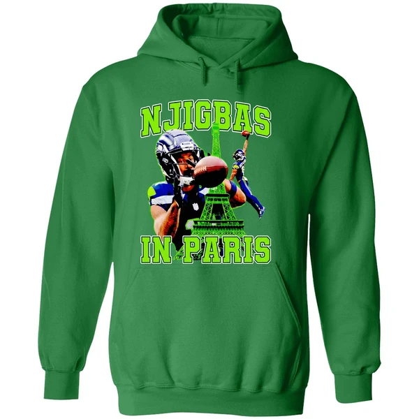 Seattle Seahawks Njigbas In Paris Hoodie - Image 2