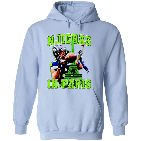 Seattle Seahawks Njigbas In Paris Hoodie - Image 4