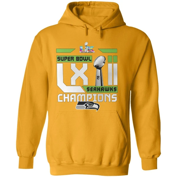 Seattle Seahawks Super Bowl 2026 Nfl Champs Football Hoodie