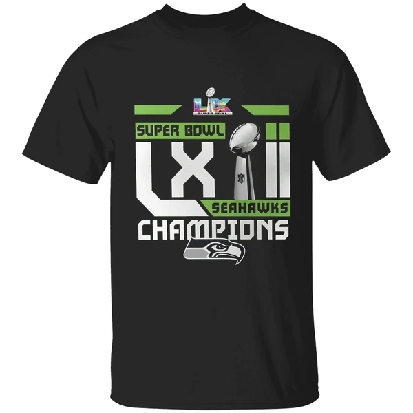 Seattle Seahawks Super Bowl 2026 Nfl Champs Football Shirt