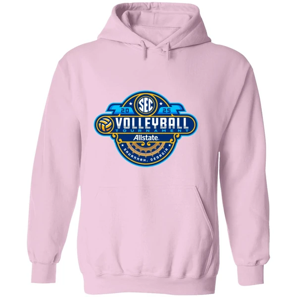 Sec Volleyball Tournament 2025 Allstate Savannah Bound Georgia Logo Hoodie - Image 5