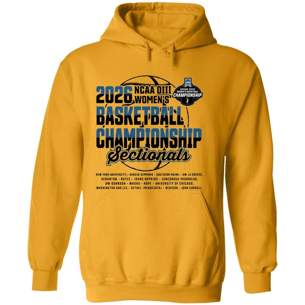Sectionals 2026 Ncaa Diii Womens Basketball Championship Hoodie