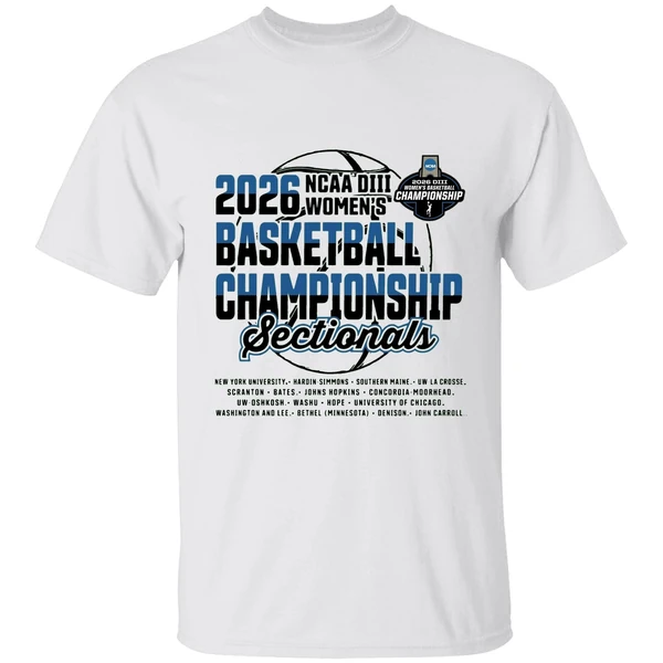 Sectionals 2026 Ncaa Diii Womens Basketball Championship Shirt