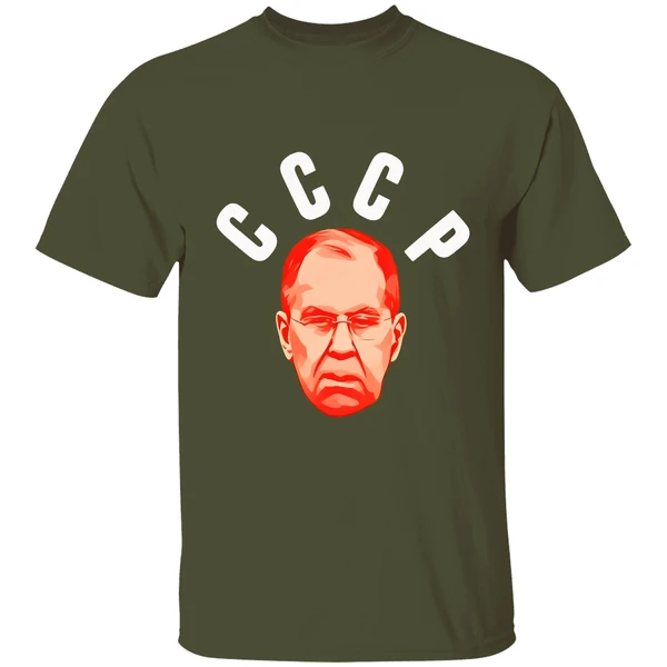 sergei lavrov ussr cccp shirt militarygreen