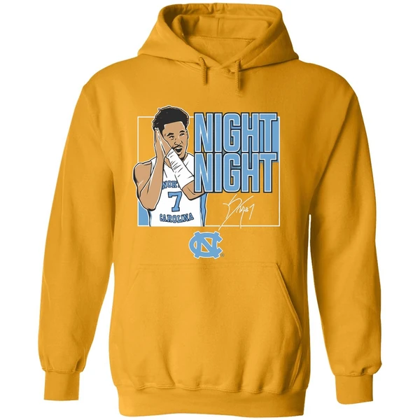Seth Trimble Said Night Night North Carolina Tar Heels Basketball Signature Hoodie