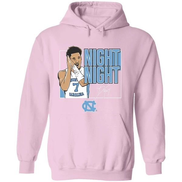 Seth Trimble Said Night Night North Carolina Tar Heels Basketball Signature Hoodie - Image 5