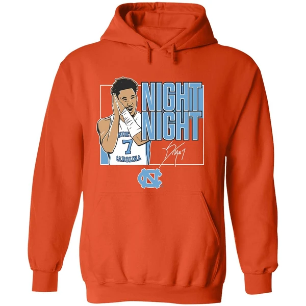 Seth Trimble Said Night Night North Carolina Tar Heels Basketball Signature Hoodie - Image 6