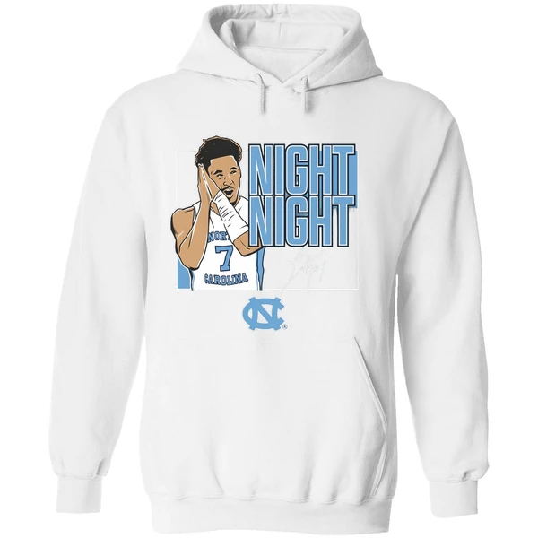 Seth Trimble Said Night Night North Carolina Tar Heels Basketball Signature Hoodie - Image 8