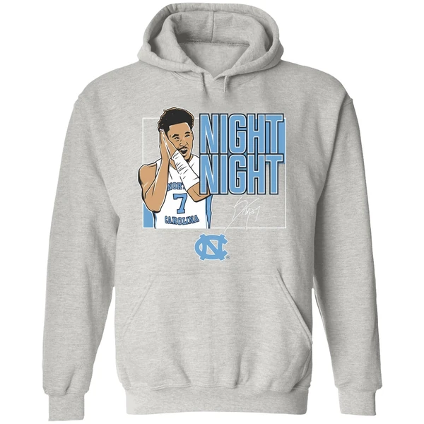 Seth Trimble Said Night Night North Carolina Tar Heels Basketball Signature Hoodie - Image 9