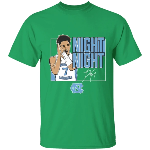 Seth Trimble Said Night Night North Carolina Tar Heels Basketball Signature Shirt - Image 2