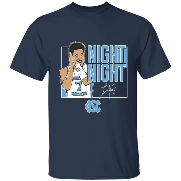 Seth Trimble Said Night Night North Carolina Tar Heels Basketball Signature Shirt - Image 5