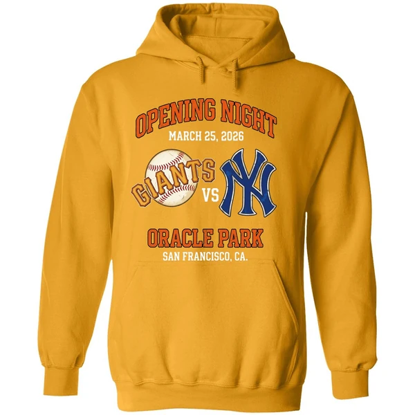 Sf Giants Vs Ny Yankees Opening Night Oracle Park 2026 Hoodie