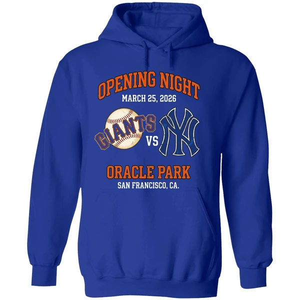 Sf Giants Vs Ny Yankees Opening Night Oracle Park 2026 Hoodie - Image 7