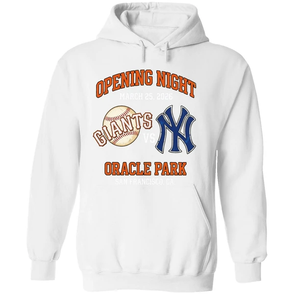 Sf Giants Vs Ny Yankees Opening Night Oracle Park 2026 Hoodie - Image 8