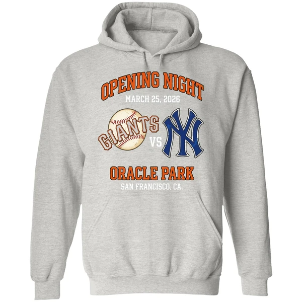 Sf Giants Vs Ny Yankees Opening Night Oracle Park 2026 Hoodie - Image 9