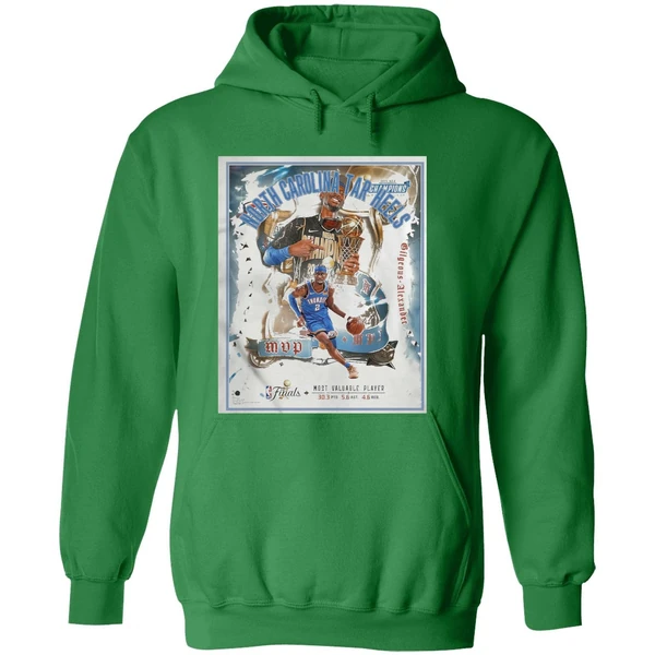 Shai Gilgeous Alexander Oklahoma City Thunder Fanatics Authentic Framed 2025 Nba Finals Mvp Collage Hoodie - Image 2