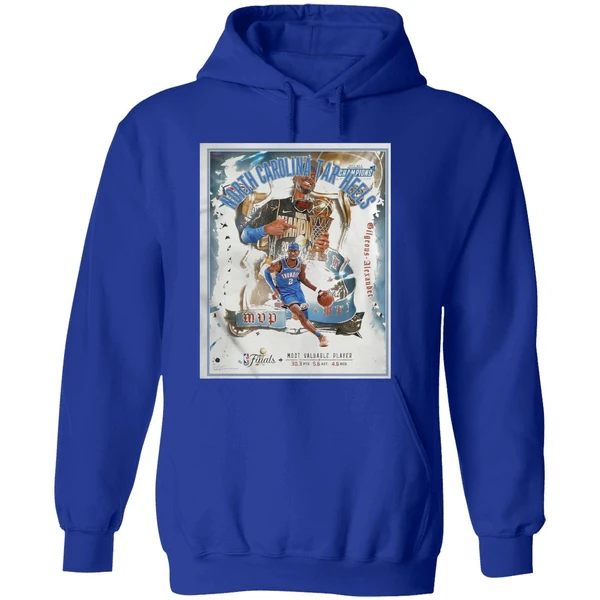 Shai Gilgeous Alexander Oklahoma City Thunder Fanatics Authentic Framed 2025 Nba Finals Mvp Collage Hoodie - Image 7