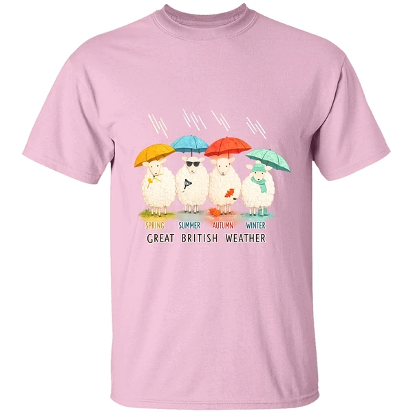 Sheeps Spring Summer Autumn Winter Great British Weather Shirt - Image 2