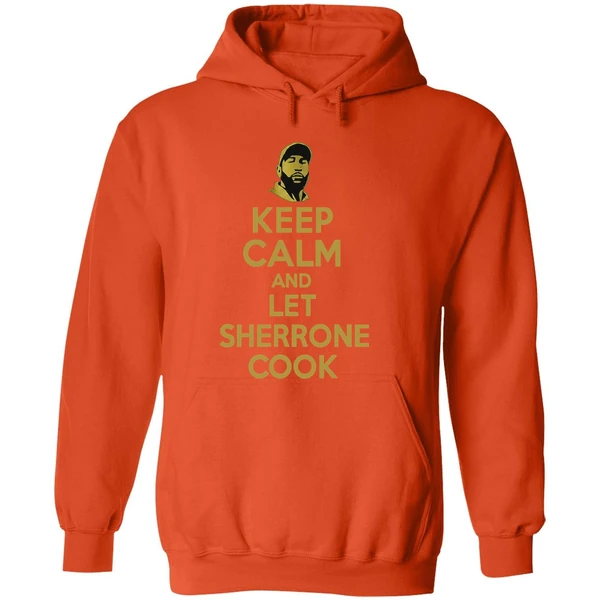 Sherrone Moore Keep Calm And Let Sherrone Cook Don Thomas Hoodie - Image 6