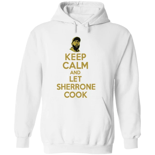 Sherrone Moore Keep Calm And Let Sherrone Cook Don Thomas Hoodie - Image 8
