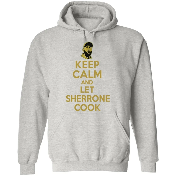 Sherrone Moore Keep Calm And Let Sherrone Cook Don Thomas Hoodie - Image 9