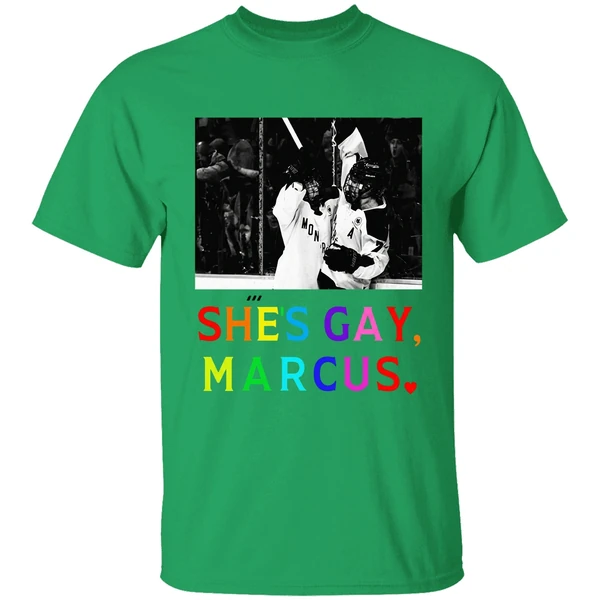 Shes Gay Marcus Montreal Pwhl Hockey Shirt - Image 2