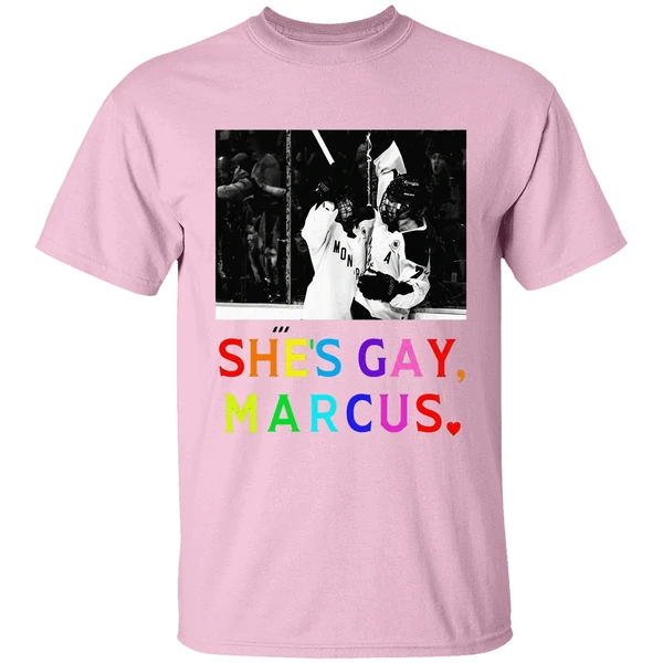 shes gay marcus montreal pwhl hockey shirt lightpink