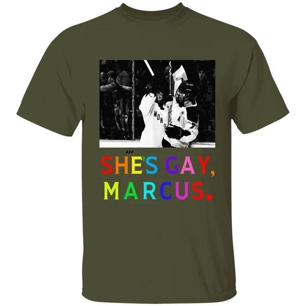 Shes Gay Marcus Montreal Pwhl Hockey Shirt - Image 4