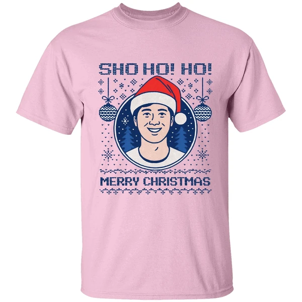 Sho Ho Ho Merry Christmas Shohei Ohtani Christmas Hat Shirt Sho Ho Ho Merry Christmas Shohei Ohtani Christmas Hat Shirt