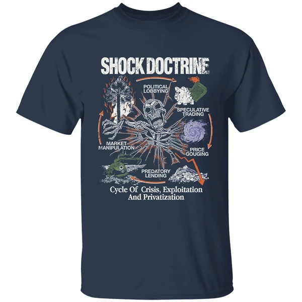 Shock Doctrine Cycle Of Crisis Exploitation And Privatization Shirt - Image 5