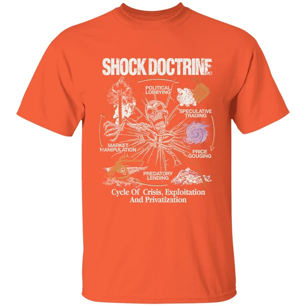 Shock Doctrine Cycle Of Crisis Exploitation And Privatization Shirt - Image 6
