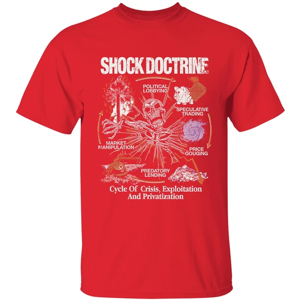 Shock Doctrine Cycle Of Crisis Exploitation And Privatization Shirt - Image 7