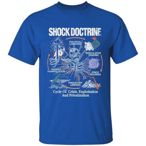Shock Doctrine Cycle Of Crisis Exploitation And Privatization Shirt - Image 8