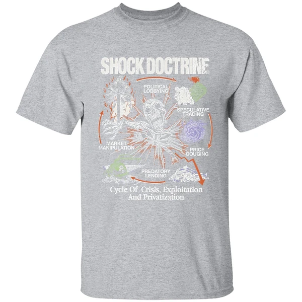 Shock Doctrine Cycle Of Crisis Exploitation And Privatization Shirt - Image 9