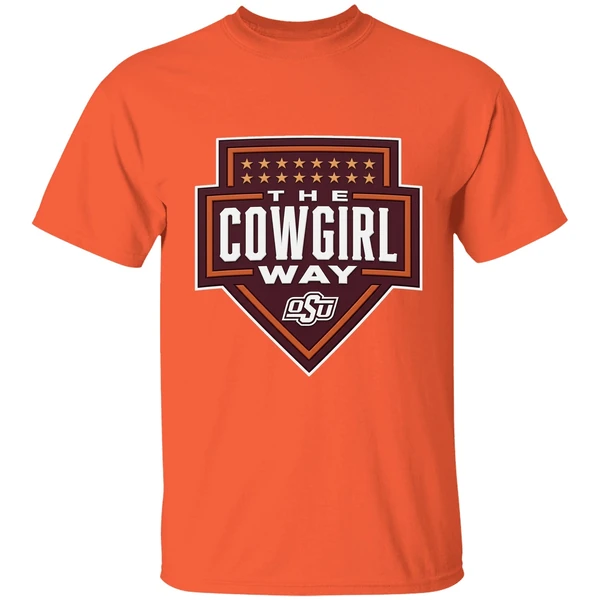 show your pride with this oklahoma state cowgirls shirt orange